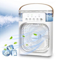 ( sẵn) Quạt Điều Hoà 5 Đầu Phun Sương MiNi, 3 Chế Độ Gió, 7 Màu Đèn Ngủ, Mẫu Mới 2023