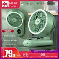 ( Sẵn) Quạt lưu thông không khí Camel Quạt điện Đèn ngủ Bi Fan Quạt để bàn Điều khiển từ xa im lặng