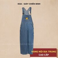 [ Sẵn S - 2XL ] Quần Yếm Jean Dài Ống Rộng Thêu Gấu Pooh Phiên Bản Cao Cấp Y07