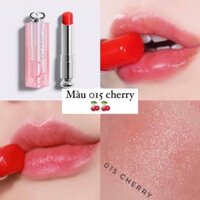 [ sẵn ] Son Dưỡng Dior Addict Lip Glow 015 Cherry - Màu Đỏ Cherry