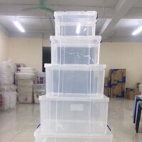 ( sẵn ) thùng nhựa trong suốt 25 lít..35 lít.. (giao hỏa tốc )