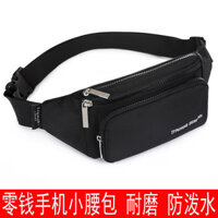 ( Sẵn) Túi thắt lưng đựng điện thoại di động cho nam và nữ, ví đựng tiền xu nhiều lớp chống mài mòn