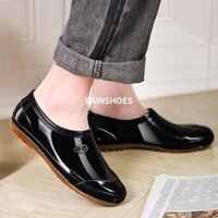 ( Sẵn) Ủng nước bảo hộ lao động, ủng đi mưa, giày đi mưa, giày nước nam cao su, ống cao, chống trượ