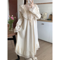 ( SẴN ) Váy ngủ babydoll phối ren bèo tiểu thư QCCC