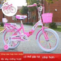 ( Sẵn) Xe đạp trẻ em gấp gọn xe đạp công chúa bé gái 22/20/18 inch 6/8/10/12 xe đạp học sinh nhẹ dà