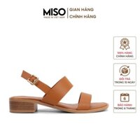 😽 Sandal Quai Ngang 3p Nữ Mũi Vuông Đế Cao 3p Thời Trang Đi Biển MISO Học sinh Đi Học Đi Làm M039