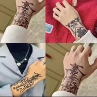 ( Sẵn)Miếng dán hình xăm không thấm nước và chống mồ hôi bán vĩnh viễn mô phỏng nước ép thảo mộc c