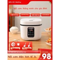 ( Sẵn)Nồi cơm điện Meiling home 3 lít mini đa năng chính hãng nồi cơm điện 1-2 người nấu cơm thông minh 3 ngăn nhỏ