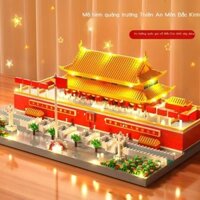 ( Sẵn)Tương thích với đồ chơi LEGO Mô hình Thiên An Môn dành cho người lớn chuỗi khối xây dựng khối vi hạt có độ khó cao