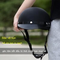 ( Sẵn)Xe Điện Xe Máy Harley Nam Nữ Bốn Mùa Đa Năng Trọng Lượng Nhẹ Xe Điện Mũ Bảo Hiểm Nửa Người Lớn