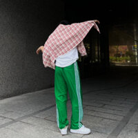[ SAVAGE ] Quần Dài 3 Sọc Thể Thao Xanh Lá Ống Suông Nam Nữ Mặc 4 mùa Hàng Thiết Kế