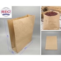 [ sét 100 túi] Túi giấy Kraft Nhật 25x10x30 Không quai