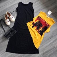 ✌ ✌ set đầm + áo tà lệch 💰 185k/1 set