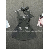 👉 SÉT VÁY DÂY SỌC NƠ PHỐI REN - HÀNG THIẾT KẾ