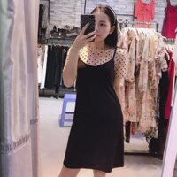 🍒🍒🍒 SET YẾM KÈM ÁO CHẤM BI bánh bèo xinh xắn