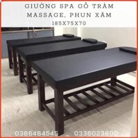 [ SGT ] Giường spa chân gỗ bền đẹp giường gỗ spa massage body chân gỗ tự nhiên