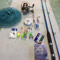 [ shimano ] Bộ cần câu shimano 2 khúc 2m7 ,máy yumoshi lc 7000 kèm trọn bộ phụ kiện (rẻ vô địch)