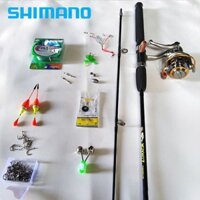 [ shimano ] Bộ cần câu shimano 2 khúc 2m7 ,máy yumoshi lc 7000 kèm trọn bộ phụ kiện (rẻ vô địch)