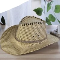 [ SHIP 2H ] Mũ đi biển cho nam, Mũ cao bồi nam cao cấp, mũ chống nắng cho nam - Thiết kế sang trọng