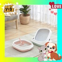 [ Shop Cô Hoa] Chậu, khay đựng cát vệ sinh cho mèo size lớn + tặng kèm xẻng xúc cát