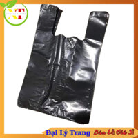 ( SỈ BAO 25KG ) Túi Xốp Đen PE , Túi Bóng Đen Đóng Hàng , Túi Rác Đen 2 Quai , Túi Nilon Đen Loại 1