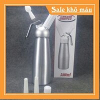 [ Sỉ ] Bình xịt kem tươi CREAM WHIPPER – 500ml ( Cổ Thép )