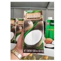 🌴 [Sỉ có hỏa tốc] Thùng 12 Chai Nước Cốt Dừa Thái Chaokoh Hộp 1L chính hãng 🌴