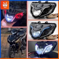 [ Sỉ ] Đèn Pha Led Siêu sáng Cho Yamaha Exciter 150 2019+ Y15Zr Led - Chóa Đèn Led Ex 150