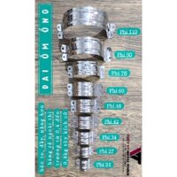 [ SỈ GÓI 100 CÁI ] CÙM ÔM ỐNG - ĐAI ÔM ỐNG GÂN INOX. ĐỦ SIZE: 60MM, 76MM, 90MM, 110MM BẢN TO DẦY NẶNG