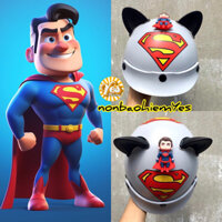 { Sỉ & Lẻ } Mũ bảo hiểm trẻ em siêu nhân Superman 3D cao cấp