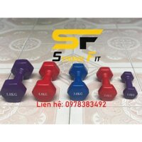 [ Sỉ & Lẻ ] Tạ Tay 1-2 kg - Tạ tay bọc cao su - Tạ tay tập gym cho nữ ( 1 chiếc )