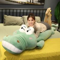 [ Sỉ - Rẻ ] Gấu bông cá sấu mặt ngáo siêu to khổng lồ, gối ôm nhồi bông chất liệu mềm mịn cho bé