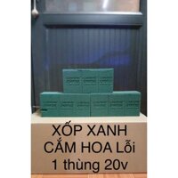 [ Sỉ thùng 20 viên ] Xốp xanh cắm hoa tươi, hoa sáp, mút xốp Oasis Advantage loại 1