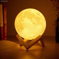 [ Siêu Đẹp ] Đèn ngủ Mặt Trăng Moon Light 3D Cảm Ứng