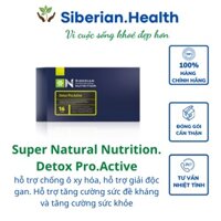 [ Siêu giải độc ] Siberian Super Natural Nutrition. Detox Pro.Active  giúp chống oxy hóa, giải độc gan 16 gói