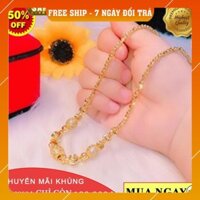 [ SIÊU GIẢM GIÁ ] Dây chuyền vàng nữ bi 3 ống phong cách Hàn Quốc Gadoshop VD18071928