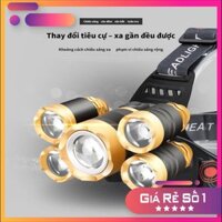 [ SIÊU GIẢM GIÁ ] Đèn Pin đội đầu 5 bóng led siêu sáng