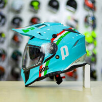 [ SIÊU GIẢM ] Nón Fullface Dual Sport POC POWER Xanh Ngọc Leopard