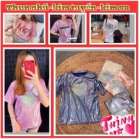 [ siêu hot 2020 ] Áo thun nhũ kim tuyến - kim sa unisex thời trang nhiều màu nhiều kiểu form rộng hot trend 2020 [Hoàn X