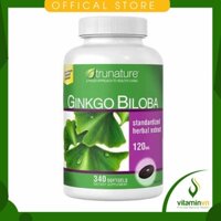 ⚡[ SIÊU HOT ] Ginkgo Biloba 120mg & Vinpocetin Trunature 340 viên hỗ trợ bổ não, trị tiền đình, tăng trí nhớ✨