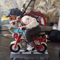 ( Siêu hủy diệt ) Mô hình songoku cùng quy lão tiên sinh lái moto  - mô hình dragonball