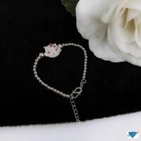 [ SIÊU MẪU ] Lắc tay bạc cho bé mèo kitty cute ở JINY - LT161120
