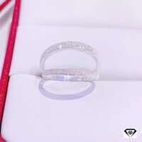 [ SIÊU MẪU ] Nhẫn bạc đôi bề mặt cát sần ở JINY - N2092010