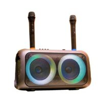 [ Siêu Phẩm 2022 ] Loa Bluetooth Di Động Loa Karaoke Mini Temeisheng Tms-6616 Cao Cấp Tặng Kèm 2 Micro Không Dây Chuyên Nghiệp Công Suất Lớn Chống Hú Rè Âm Thanh Cực Chất Đèn Led Đổi Màu Siêu Đẹp Có Quai Đeo Tiện Lợi Mang Theo Mọi Lúc Mọi Nơi.