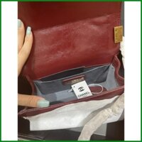 [ Siêu Phẩm Cao Cấp ] Túi CN Boy Da Bóng Trần Ô - Túi Xách Nữ Đeo Chéo Size 20 Da Thật Fullbox Nam Châm