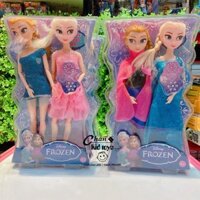 [ SIÊU RẺ ] Bộ đôi búp bê có khớp Elsa và Anna cho bé ( ảnh&clip thật )