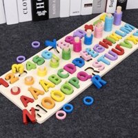 [ SIÊU RẺ ] BỘ SỐ TƯ DUY KÈM BẢNG CHỮ CÁI ABC 96 CHI TIẾT CHO BÉ