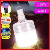 [ Siêu Rẻ ] Bóng  Đèn Tích Điện 💡Năng Lượng Mặt Trời Có Điều Khiển 100w💡 5 Chế Độ Sáng