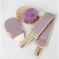 ⚡ Siêu Rẻ ⚡ COMBO BÔNG TẮM 3 CHI TIẾT KỲ LƯNG - GĂNG TAY TẨY DA CHẾT - BÔNG TẮM
