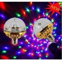 [ Siêu Rẻ ] Đèn Led Chớp 7 Màu Tự Xoay Đui Tròn Cao Cấp Trang Trí
